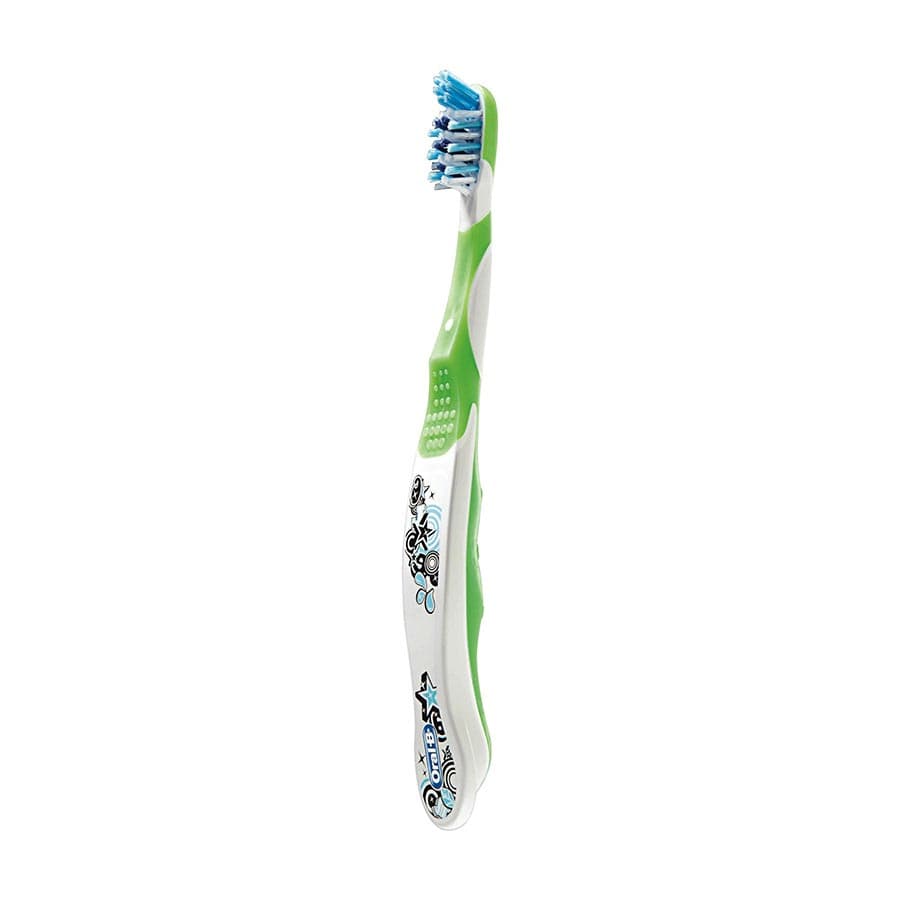 Oral-B Kids Manual Toothbrush, Ages 6+, Galaxy/Stars Graphics, Soft Bristles, Assorted Colors, 6/Pk, 80319267 thumbnail 9