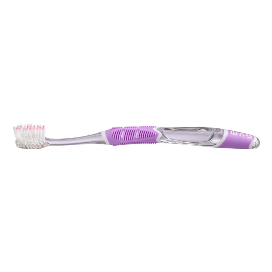 GUM Technique Deep Clean Sensitive Toothbrush, Compact Head, Soft Tapered Bristles, Assorted Colors, 12/Box, 527TPA1 thumbnail 9
