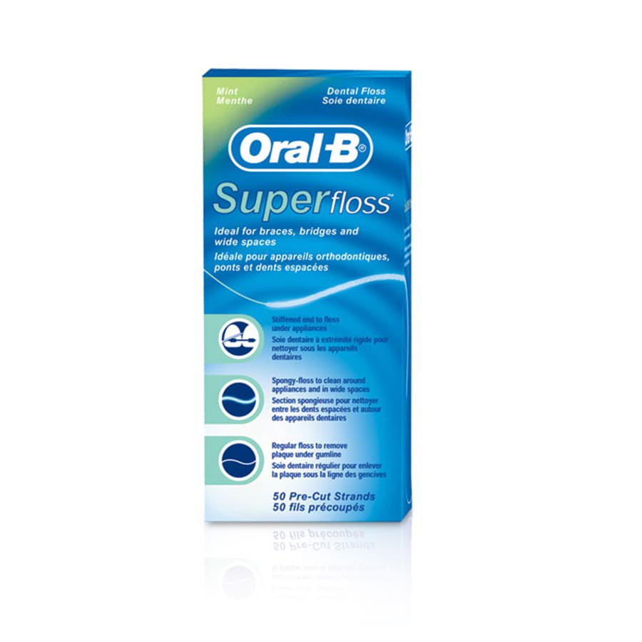 Oral-B Super Floss Office Pack, Mint, Pre-Cut Strands, 50/Box, 24 Boxes/Case, 80721154 thumbnail 6
