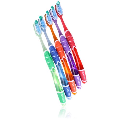 GUM Technique+ Complete Care Toothbrush, Full Head, Soft Bristles, Assorted Colors, 12/Pkg, 590PH thumbnail 6