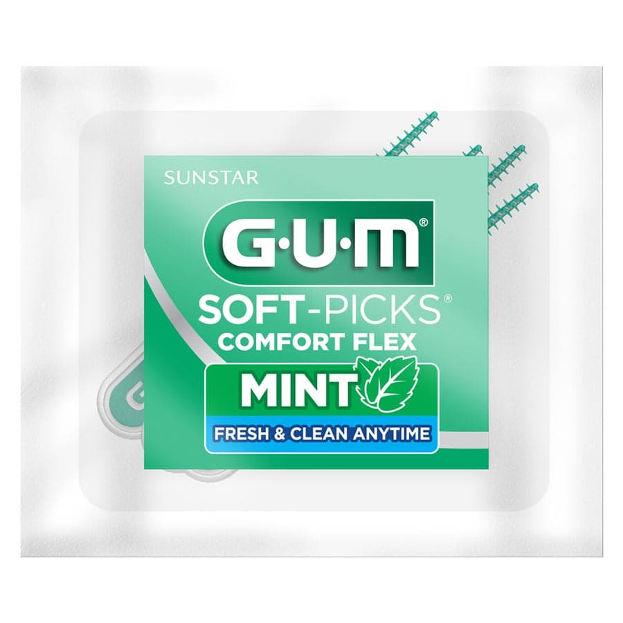 GUM Soft-Picks Comfort Flex Interdental Cleaners, Mint, 4 Picks per Pack, 72 Packs/Box, 670P thumbnail 5