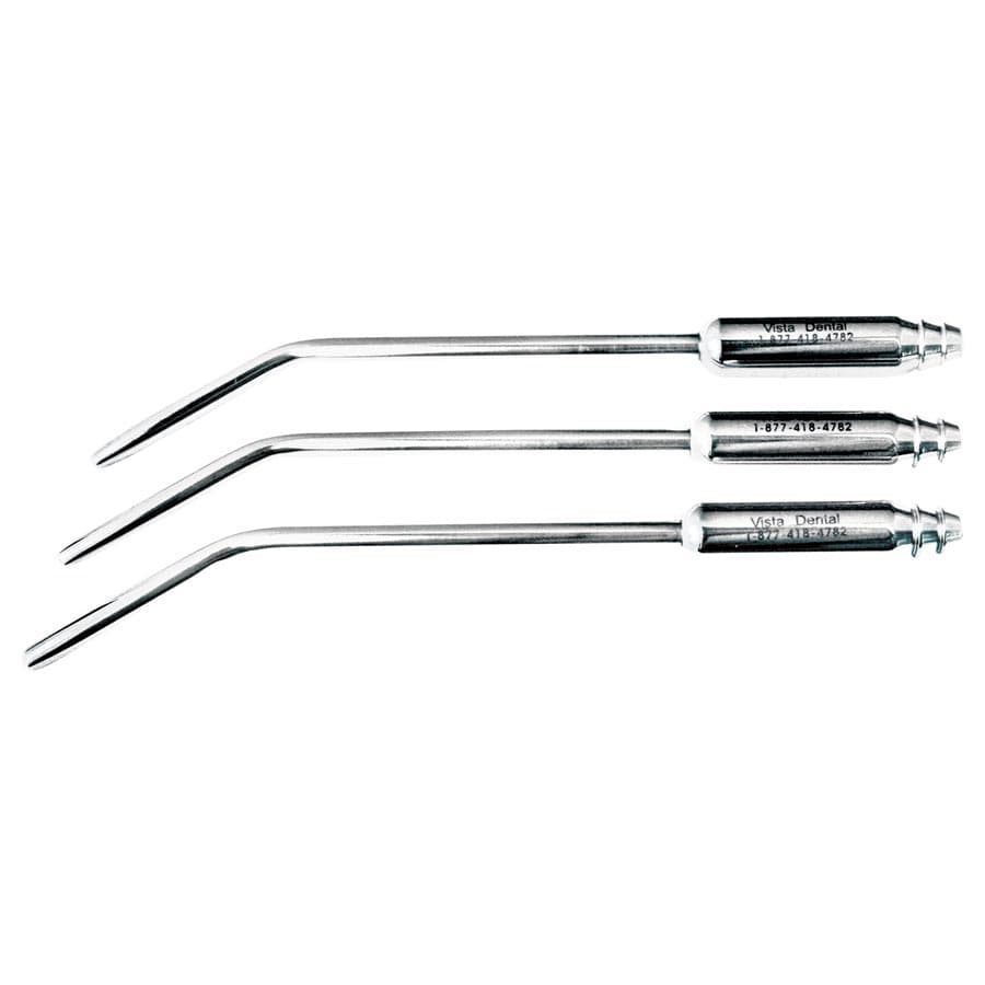 Vista Apex Appli-Vac Surgical Aspirator, Stainless Steel, Tapered Tip, 1.5 mm Opening, Large Tube, 6" Length, 1/Pkg, 46P1A thumbnail 3