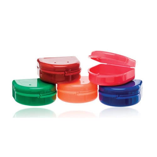 Dental City Bo-Box Retainer Case, Deep 1.5", Assorted Colors, Vented, 10/Pack - Dental City - Bo-Box Retainer Case - Image 1