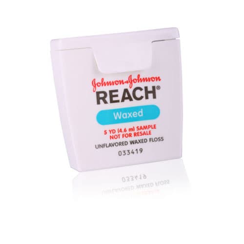 Reach Waxed Dental Floss, Unflavored, 5 yd Trial Size, 144/Case, 211896700 thumbnail 6