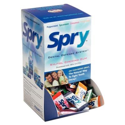 Spry Assorted Sample Pack Gum, 225 Pieces per Pack, 2 Packs per Box, 700596000360 - Xlear Inc - Spry Assorted Sample Pack - Image 1