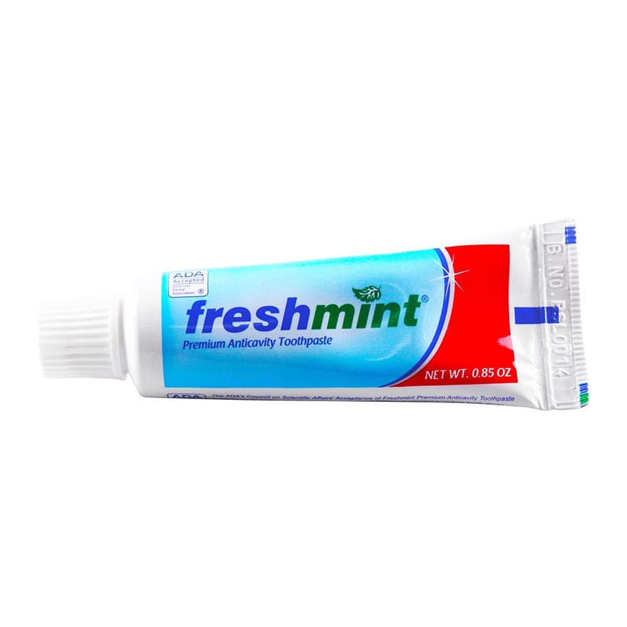 Freshmint Anticavity Fluoride Toothpaste, Mint Flavor, 0.85 oz Laminated Tube, 144/Box - Freshmint Anticavity Fluoride Toothpaste, Mint Flavor, 0.85 oz Laminated Tube - Image 1