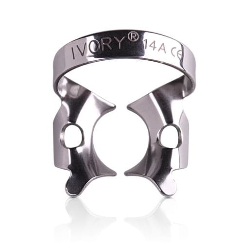 Ivory Rubber Dam Clamp #14A, Winged, Stainless Steel, 50057356, 1/Pk thumbnail 5