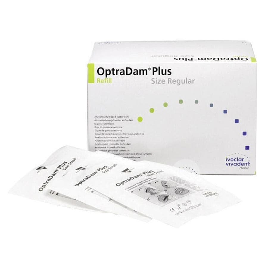 OptraDam Plus Preframed Latex Rubber Dam, Regular, Blue, 50/Box, 627399AN thumbnail 4