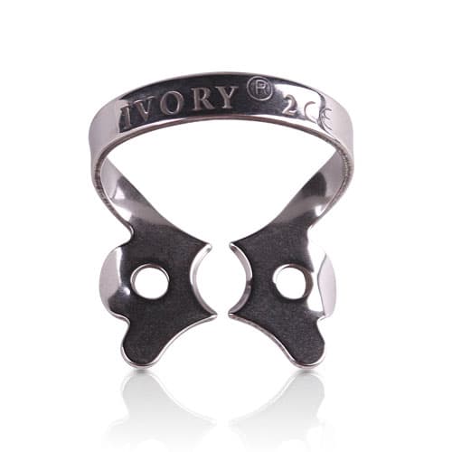 Ivory Rubber Dam Clamp #2, Winged Bicuspid, Stainless Steel, 50057310 thumbnail 9