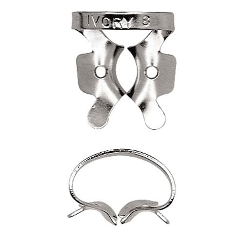 Ivory Stainless Steel Rubber Dam Clamp, Winged, #8, General Purpose Upper Molar, 50057334 thumbnail 5