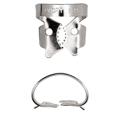 Ivory Rubber Dam Clamp #12A, Winged, Serrated Jaws, Stainless Steel, 50057348 thumbnail 9
