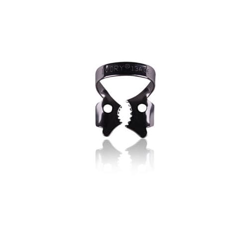 Ivory Stainless Steel Rubber Dam Clamp #13A, Winged, Serrated Jaws, Lower Left Molars, 50057352, 1/Pk thumbnail 9