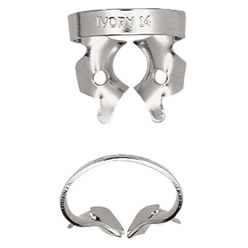 Ivory Stainless Steel Rubber Dam Clamp, #14, Winged, Regular Molar, 50057354 thumbnail 9