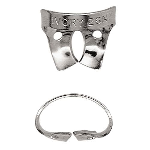 Ivory Rubber Dam Clamp, Wingless, #26N, Stainless Steel, Universal Upper Molar, 50057728 thumbnail 5