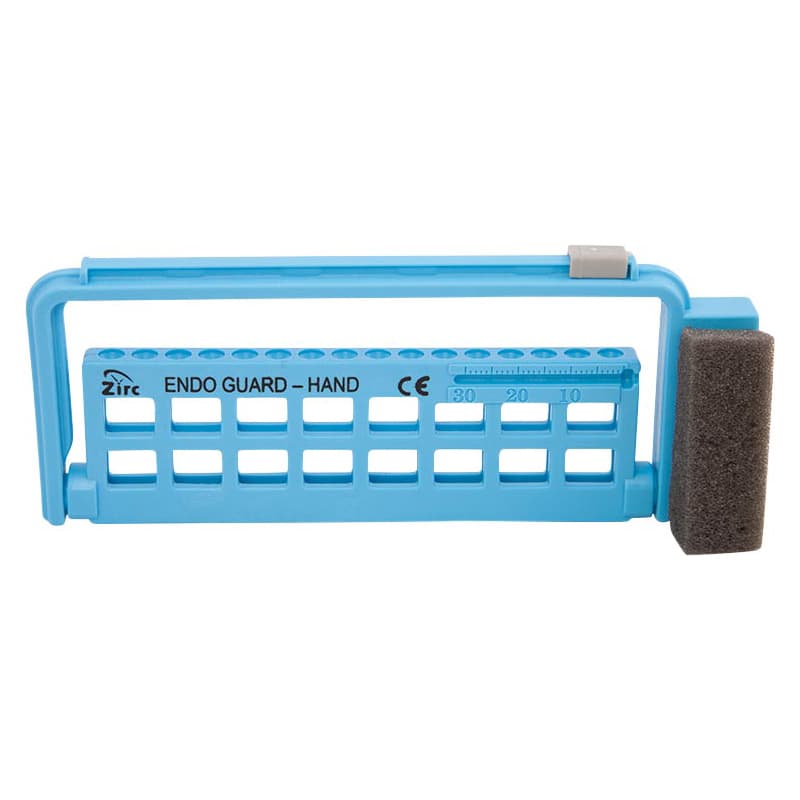 Zirc Steri-Endo Guard Hand File & Reamer Organizer, Neon Blue, Holds 16 Files, 50Z450-N thumbnail 2