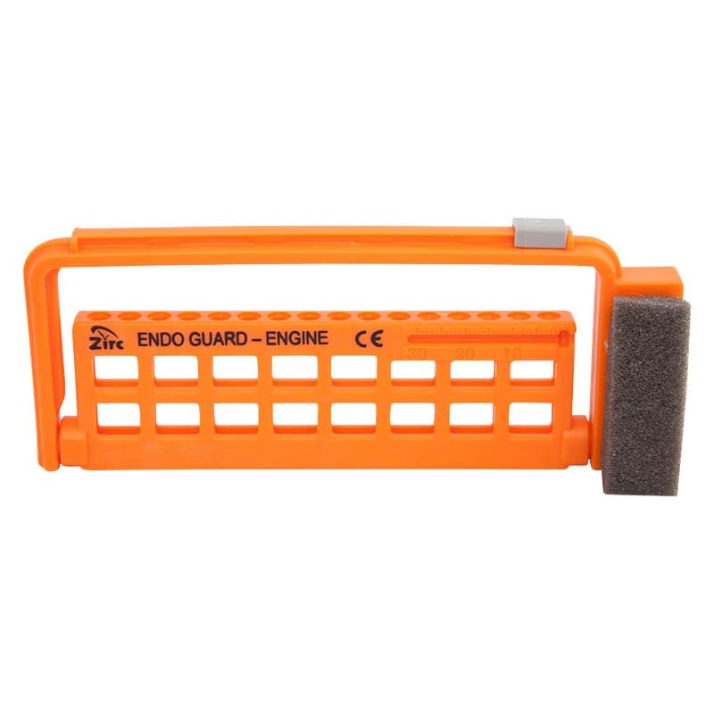 Zirc Steri-Endo Guard Hand, Neon Orange, Holds 16 Hand Files/Reamers, 50Z450Q thumbnail 3