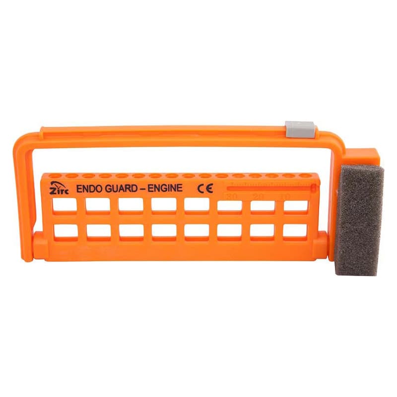 Zirc Steri-Endo Guard Engine Endodontic File Organizer, Neon Orange, Holds 11 Engine & 5 Hand Files, 50Z452Q thumbnail 4