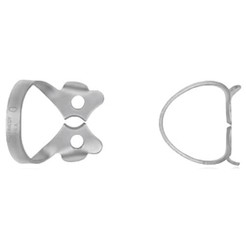 Hu-Friedy Rubber Dam Clamp #0, Satin Steel, Winged, Longer Premolars, 1/Pk, RDCM0 thumbnail 5