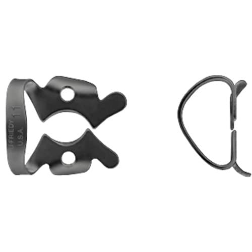 Hu-Friedy Satin Steel Rubber Dam Clamp #11, Winged, Small Upper Right/Lower Left Molars, 1 Each thumbnail 4
