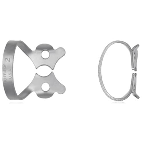 Hu-Friedy Satin Steel Rubber Dam Clamp, #2, Winged, Premolars, 1/Pk, RDCM2 thumbnail 10