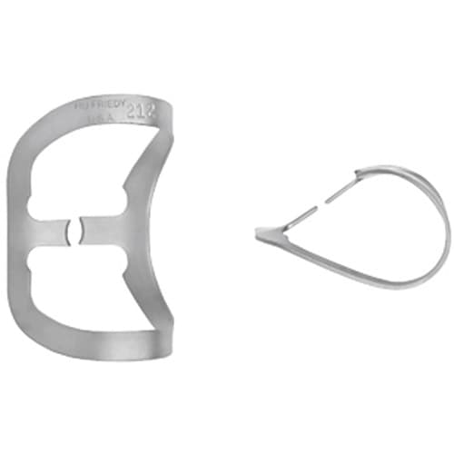 Hu-Friedy Satin Steel Rubber Dam Clamp, #212, Wingless, Anterior/Labial Caries, RDCM212, 1/Pk thumbnail 6