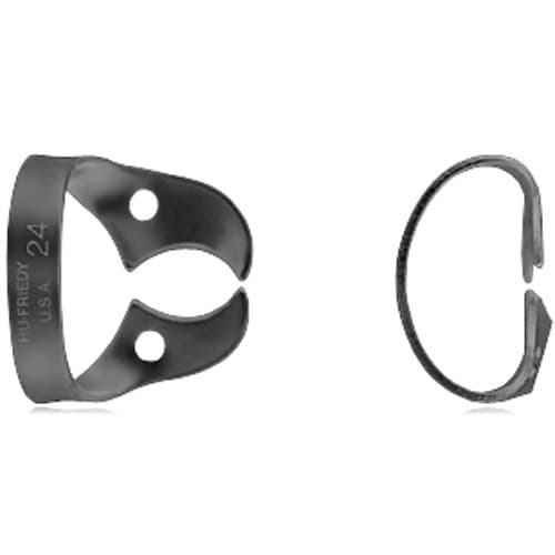Hu-Friedy Satin Steel Rubber Dam Clamp #24, Wingless, Upper Right & Lower Left Molars, 1/Pk, RDCM24 thumbnail 5