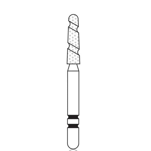Two Striper TS2000 Diamond Bur, FG, Round End Taper, #2005.7, Coarse, 5/Pk, 2000057 thumbnail 5