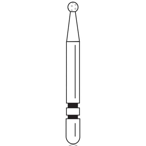 Two Striper Diamond Burs, FG, Round, #115, 1.2 mm, Coarse, Green, 5/Pk, 2015003 thumbnail 9