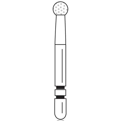 Two Striper Diamond Burs, FG, Round, #130, 2.3 mm, Coarse, Green, 5/Pk, 2015008 thumbnail 6