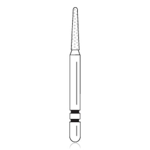Two Striper Diamond Bur, FG, Round-End Taper, #747.6C, Coarse, Green, 1.2 mm, 5/Pk, 2015058 thumbnail 6