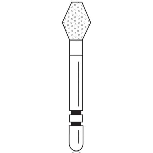 Two Striper Diamond Bur, FG, Barrel, #230, Coarse, Green, 3.4 mm Major/1.3 mm Minor Diameter, 5/Pk, 2015063 thumbnail 10