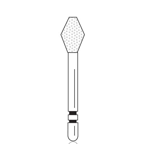 Two Striper Diamond Bur, FG, Barrel #234C, Coarse, Green, 4.1 mm, 5/Pk, 2015076 thumbnail 6
