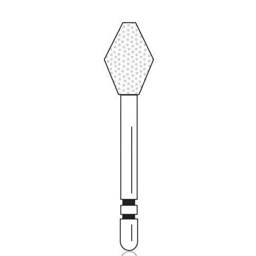 Two Striper Diamond Bur, FG, Barrel, #240, Coarse, Green, 4.8 mm Major/1.2 mm Minor Diameter, 5/Pk, 2015077 thumbnail 10