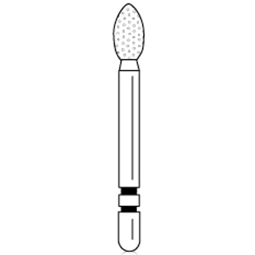 Two Striper Diamond Bur, FG, Football, #283.4F, Fine, Red, 2.5 mm, 5/Pk, 2015172 thumbnail 6
