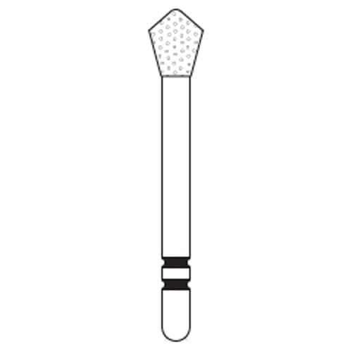 Two Striper® Skooter™ Diamond Burs FG, Acorn, 2 (F2), Very Fine, Pkg/5, #905, 3.0 mm, 2015193 thumbnail 3