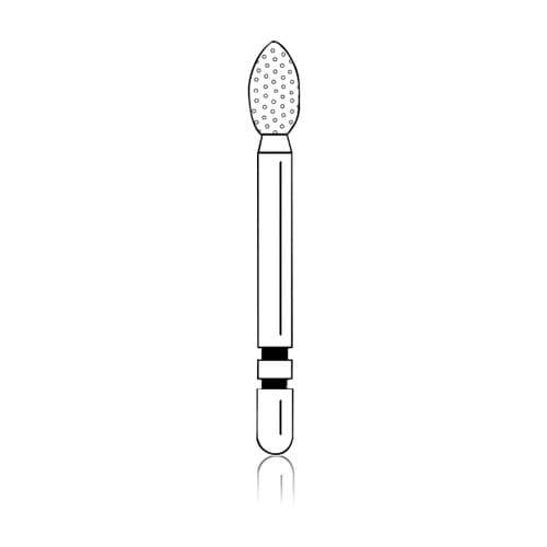 Two Striper Diamond Bur, FG, Football, 283.4, 2.5 mm, Very Fine, Yellow, 5/Pk, 2015202 thumbnail 6