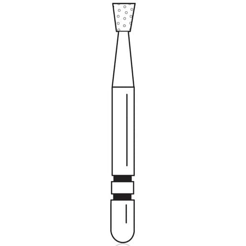 Two Striper Diamond Bur, FG, Inverted Cone, #320.2C, Coarse, Green, 1.7 mm Major/1.3 mm Minor Diameter, 2.0 mm Head Length, 5/Pk, 2015217 thumbnail 6