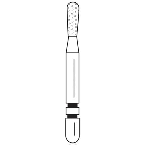 Two Striper Diamond Bur, FG, Pear, 365.4C, Coarse, Green, 1.5 mm Major/1.2 mm Minor Diameter, 5/Pk, 2015225 thumbnail 6
