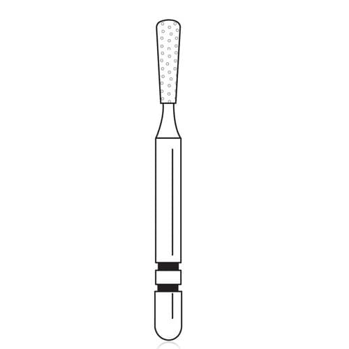 Two Striper Diamond Bur, FG, Pear, 364.5C, Coarse, Green, 1.1 mm Minor / 1.4 mm Major Diameter, 5/Pk, 2015227 thumbnail 5
