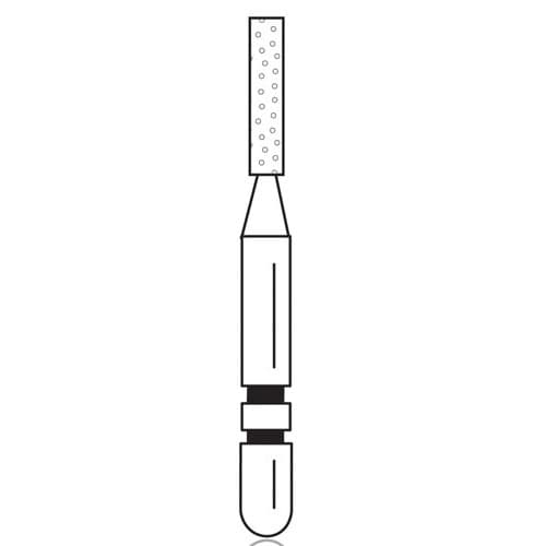 Two Striper Diamond Bur, FG, Flat-End Cylinder, #514.5C, 1.1 mm, Coarse, Green, 5/Pk, 2015276 thumbnail 6