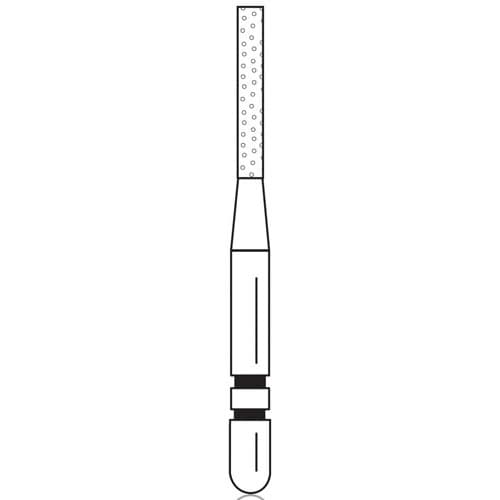 Two Striper Diamond Bur, FG, Flat-End Cylinder, #514.7C, 1.1 mm, Coarse, Green, 5/Pk, 2015278 thumbnail 6