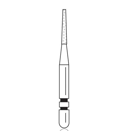Two Striper® Diamond Bur, Flat-End Taper, FG, Coarse, Green, #700.6C, 1.2 mm Major/0.7 mm Minor Diameter, 6.0 mm Length, 5/Pkg, 2015333 thumbnail 4