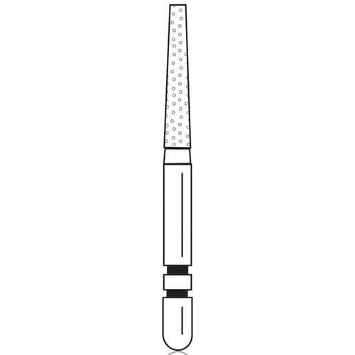 Two Striper Diamond Bur, FG, Flat-End Taper, 702.8C, 1.4 mm Major/0.9 mm Minor Diameter, 8 mm Length, Coarse, Green, 5/Pk, 2015343 thumbnail 10