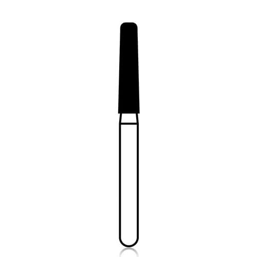 Two Striper Diamond Bur, Friction Grip, KR Taper Flat End, 703.8F KR, Fine, Red, 5/Pk, 2015353 thumbnail 4