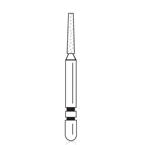 Two Striper Diamond Bur, FG, Flat-End Taper, #721.6C, 1.1 mm Major/0.8 mm Minor Diameter, Coarse, Green, 5/Pk, 2015354 thumbnail 6