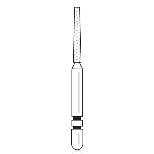 Two Striper Diamond Bur, FG, Flat-End Taper, #721.8C, Coarse, Green, 1.2 mm Major/0.8 mm Minor Diameter, 8 mm Length, 5/Pk, 2015355 thumbnail 5