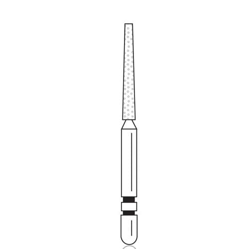 Two Striper Diamond Bur, FG, Flat-End Taper, #721.10C, Coarse, Green, 1.3 mm Major/0.8 mm Minor Diameter, 10 mm Head Length, 5/Pk, 2015356 thumbnail 6