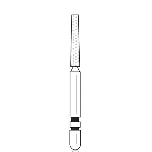 Two Striper Diamond Bur, FG, Flat-End Taper, #722.8, 1.5 mm Major/1.0 mm Minor Diameter, 8 mm Length, Coarse, Green, 5/Pk, 2015358 thumbnail 6