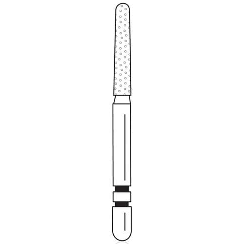 Two Striper Diamond Bur, FG, Round-End Taper, #782.8C, 1.5 mm Major/1.1 mm Minor Diameter, 8 mm Head Length, Coarse, Green, 5/Pk, 2015424 thumbnail 10