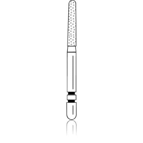 Two Striper Diamond Bur, FG, Round-End Taper, 783.8C, 1.7 mm Major/1.3 mm Minor Diameter, 8 mm Length, Coarse, Green, 5/Pk, 2015427 thumbnail 10